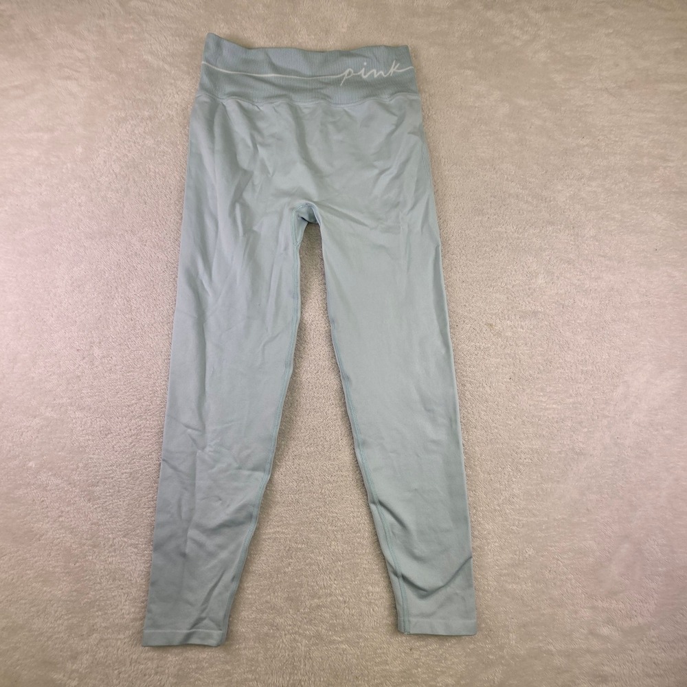 PINK Active Victorias Secret Seamless High Waist Leggings Light Blue Large